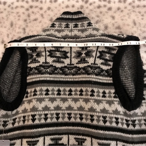 Splendid Open Front Long Line Waterfall Cardigan Sweater Vest - Picture 11 of 15